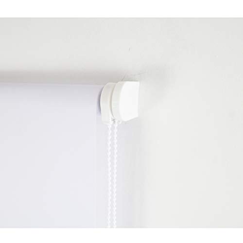 MERCURY TEXTIL Estor Enrollable translúcido Liso (Blanco, 135x180cm)