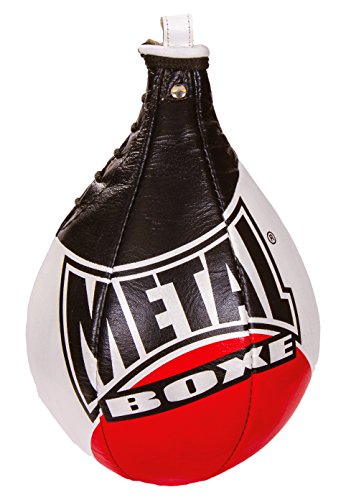 METAL BOXE MB168 - Pera de Velocidad Unisex, Color Negro y Rojo, Talla M