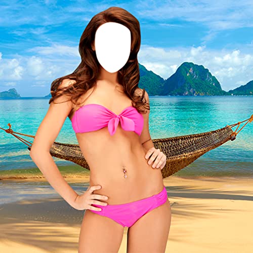 Montaje de la foto del bikini