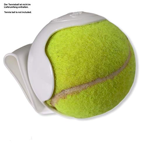 nico 2 clips para pelotas de tenis en color blanco, para pantalones y faldas, también para juguetes para perros