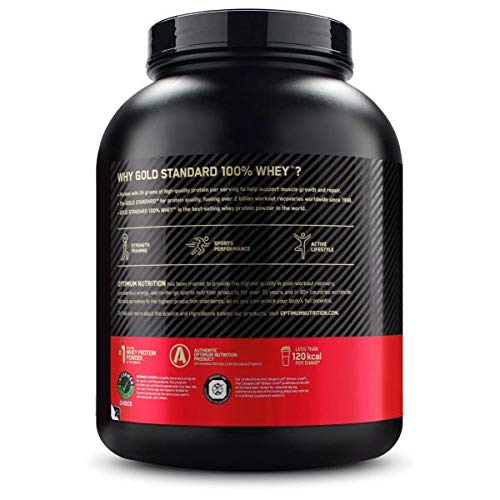 Optimum Nutrition 100% Whey Gold Standard, 5 LB Dose (Double Rich Chocolate)