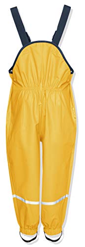 Playshoes Regenlatzhose, Pantalones para Niños, Amarillo, 2-3 años/98 cm