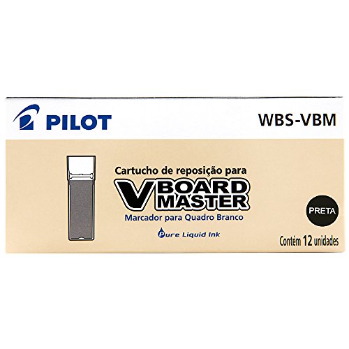 Recambio rotulador Pilot Vboard Master color negro (12 unidades)