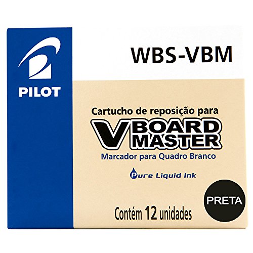 Recambio rotulador Pilot Vboard Master color negro (12 unidades)