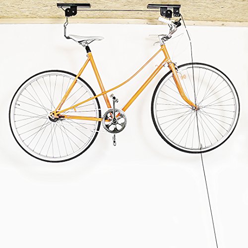Relaxdays Soporte Bicicleta Suspensión, Adultos Unisex, Negro, 8 x 100 x 9 cm