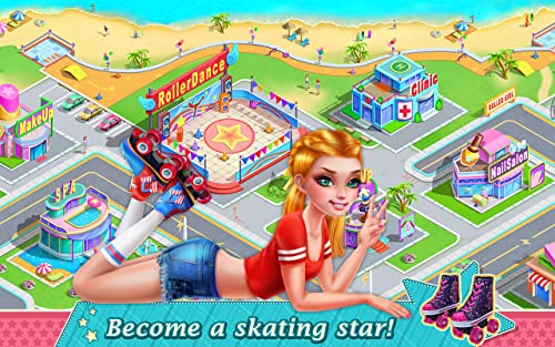 Roller Skating Girls - Dance on Wheels & Fashion Game