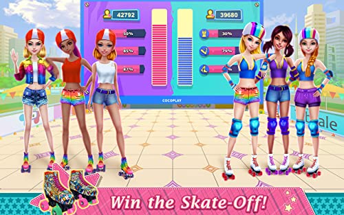 Roller Skating Girls - Dance on Wheels & Fashion Game