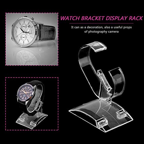 sahnah Lightweight Transparent Clear Acrylic Plastic Bracelet Wrist Watch Displays Holder Stand Rack Retail Shop Show Case Stand Tool