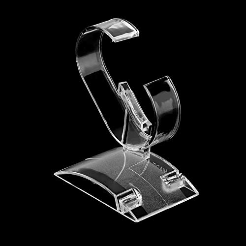 sahnah Lightweight Transparent Clear Acrylic Plastic Bracelet Wrist Watch Displays Holder Stand Rack Retail Shop Show Case Stand Tool