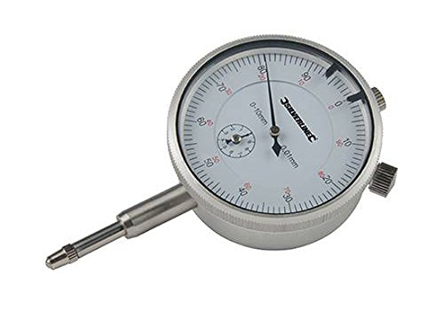 Silverline 196521 - Reloj comparador métrico (0, 10 mm)