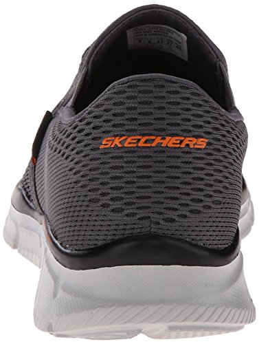 Skechers Equalizer-Double Play, Zapatillas de Deporte Exterior Hombre, Gris (CCOR Black Engineered Mesh/Trim), 47.5 EU