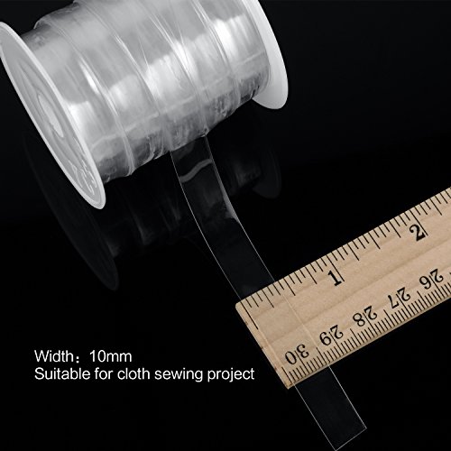 Sumind 10 Metros Elástico Transparente Elástico de Peso Ligero para Proyectos de Costura de Tela