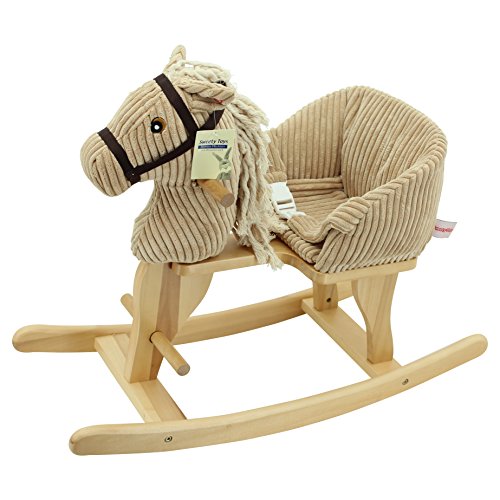 Sweety Toys 7080 cheval a bascule beige CORD