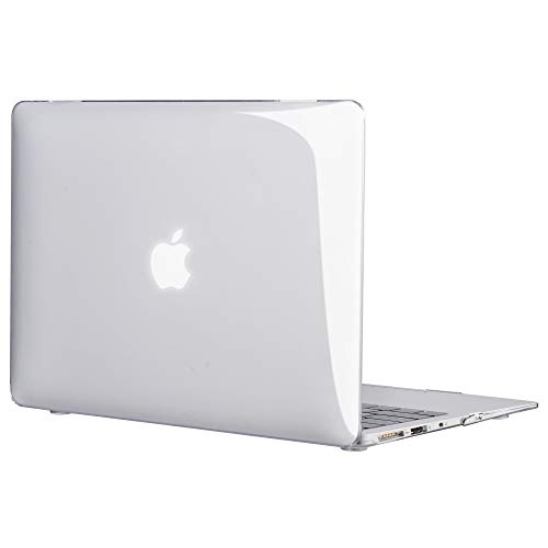 TECOOL Funda MacBook Air 13 Pulgadas (Versión: 2010-2017, Modelo: A1466 / A1369), Delgado Cubierta Plástico Dura Case Carcasa con Tapa del Teclado para MacBook Air 13.3 Pulgada - Transparente