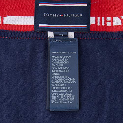 Tommy Hilfiger 3p Trunk Bóxer, Multicolor (Multi/Peacoat 904), Medium (Pack de 3) para Hombre