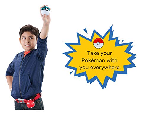 TOMY Pokémon - "Cinturón de Poké Balls con Poké Balls" para jugar y coleccionar, a partir de 4 años, surtido: modelos/colores aleatorios