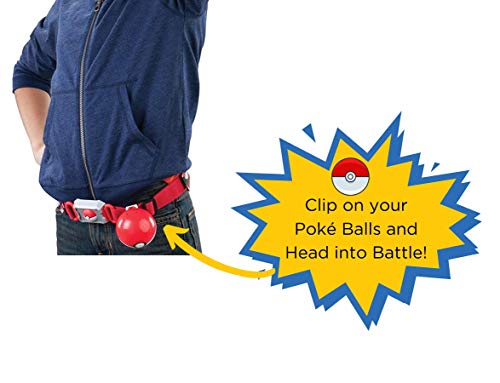 TOMY Pokémon - "Cinturón de Poké Balls con Poké Balls" para jugar y coleccionar, a partir de 4 años, surtido: modelos/colores aleatorios
