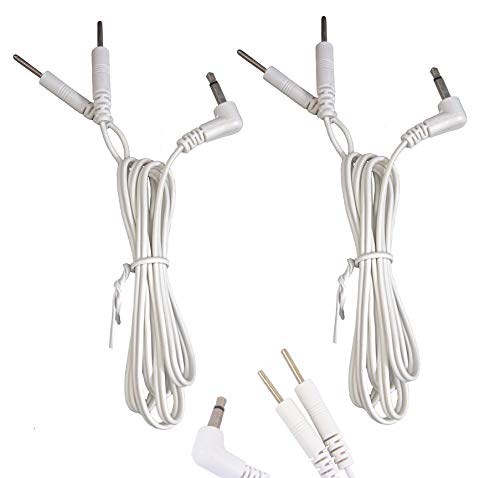Un par de conexión macho TENS/EMS Wires Toma de conector de 3,5 mm con conector estándar de 2 mm Termina por Healthcare World