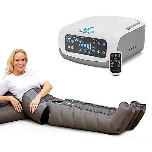 Venen Engel 4 Premium aparato de masajes con botas y cinta abdominal, 4 cámaras de aire desactivables, presión y tiempo fácilmente configurables, 3 programas