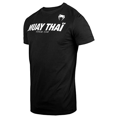 VENUM Muay Thai Vt Camiseta, Hombre, Negro/Blanco, S