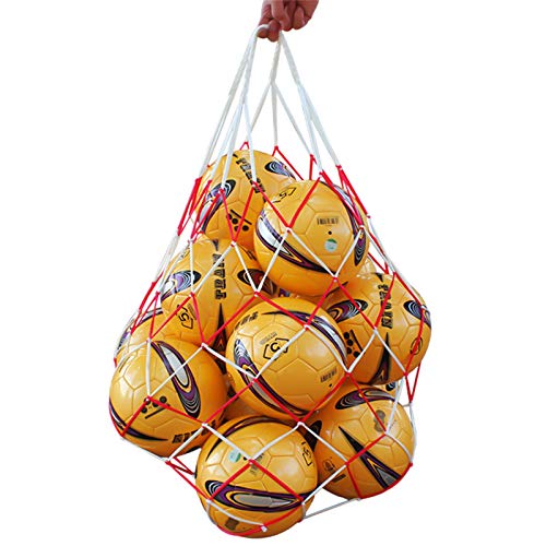 Viesap Bolso de Baloncesto, Voleibol, FúTbol, Bolsa de Almacenamiento con Cordó, Bolso de Malla de Malla de FúTbol con Una Sola Bola, Bolsa de Almacenamiento de MúLtiples Bolas, Kits de Dos TamañOs.