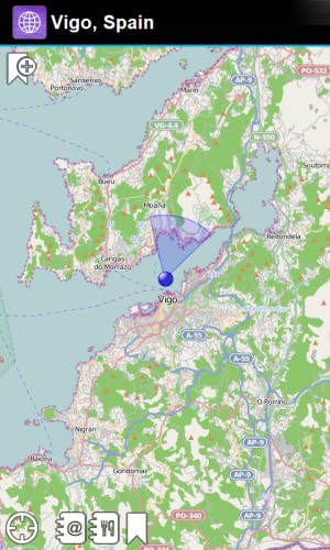 Vigo, España Offline Mapa - Smart Sulutions