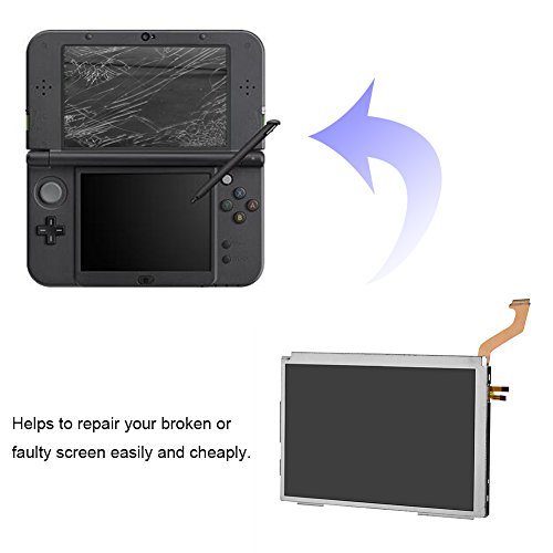 Ymiko Accesorios de Piezas de Recambio de la Pantalla LCD Superior Accesorios de la Pantalla LCD Superior Superior para Juegos de la Consola Nintendo 3DS XL