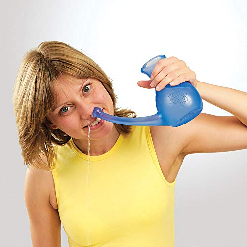 Yoga-mad Scandinavian Yoga and Meditation School Nosebuddy - Botella para limpieza de nariz, color azul