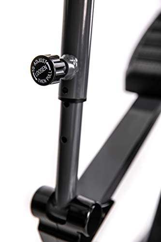 Zipro Bicicleta elíptica magnética iConsole Dunk hasta 150 kg, una Masa de inercia de 12 kg, Unisex Adulto, Negro, estándar