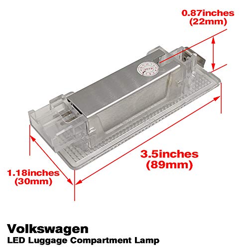 1 luz LED de 12 V para interior de maletero de coche