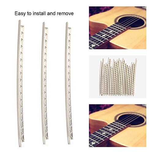 20 piezas de cables de traste, juego de cables de traste de cobre para guitarra de 2 mm para guitarras populares