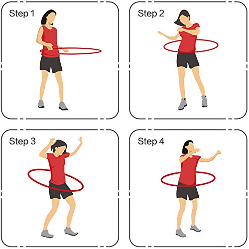 6 Secciones Hula Hoop Fitness Hula Hoop Fitness Adulto Aro de Hula Fitness Hula Hoop Fitness Desmontable Hula Hoop Adultos Fitness Hoop con Peso para Hacer Ejercicio