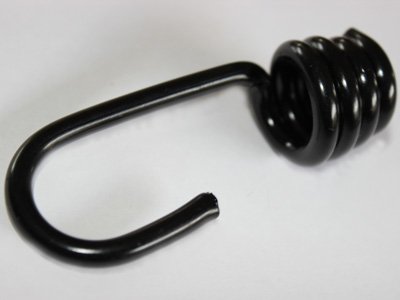 8 mm cuerda elástica blanco 20 M + 10 ganchos de goma largo Spiral gancho de cuerda