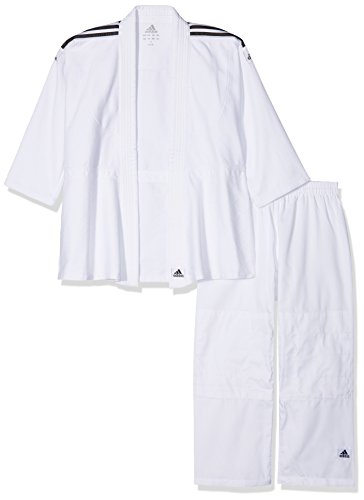 adidas - Kimono de Artes Marciales, tamaño 130 UK, Color Brilliant Blanco
