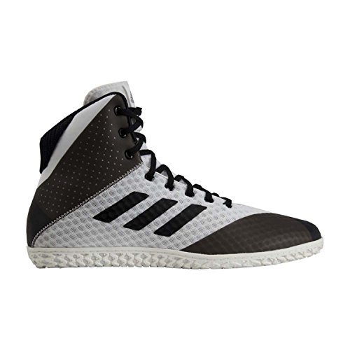 adidas Mat Wizard 4 Men's Wrestling Shoes, White/Black, Size 8