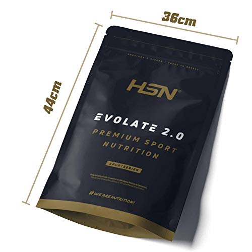 Aislado de Proteína de Suero de HSN Evolate 2.0 | Sabor Chocolate 2 Kg = 67 Tomas | Whey Protein Isolate para Ganar Masa Muscular | No-GMO, Vegetariano, Sin Gluten ni Soja