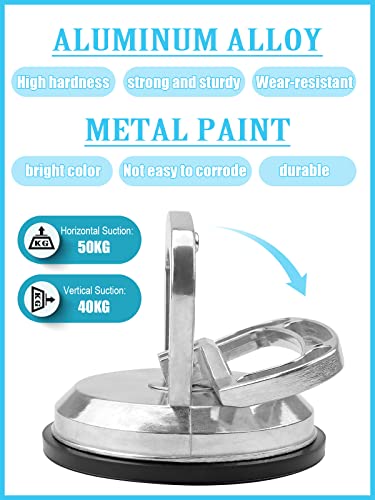 Aluminio ventosa deber de cristal Herramienta de elevación 178 libras para la abolladura del coche removedor de cristal/de la ventana/Espejo Tarea Pesada
