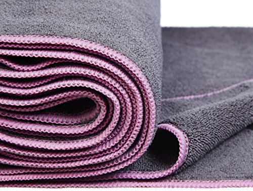 Amazon Basics - Toalla para yoga, Rosa