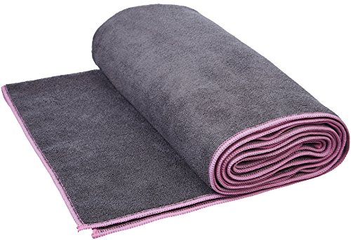 Amazon Basics - Toalla para yoga, Rosa