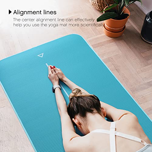 Amazon Brand - Umi Colchón para Yoga NBR Colchoneta Ideal para Pilates Ejercicios Fitness Gimnasia Estiramientos 1830 x 660 x 10mm