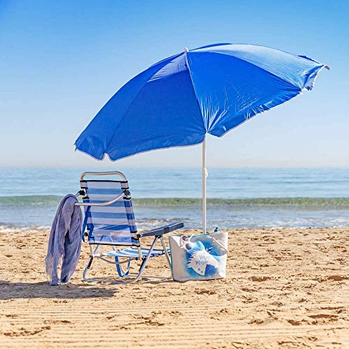 Arcoiris Parasol Playa Sombrilla Plegable para Exterior, Jardín, Balcón y Terraza Sombrilla Plegable de 160 cm, Sombrilla Jardín, Protección Solar