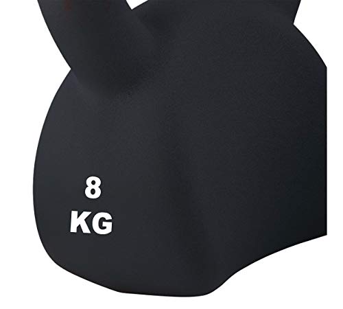 Athlyt - Kettlebell, 8 kg, negra