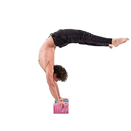 Base yoga Bloque de Yoga - Fuerte/Sólido/Ligero Espuma de Eva Soporte Bloque - Rosa
