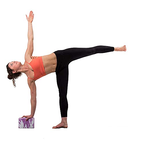 Base yoga Bloque de Yoga - Fuerte/Sólido/Ligero Espuma de Eva Soporte Bloque - Rosa
