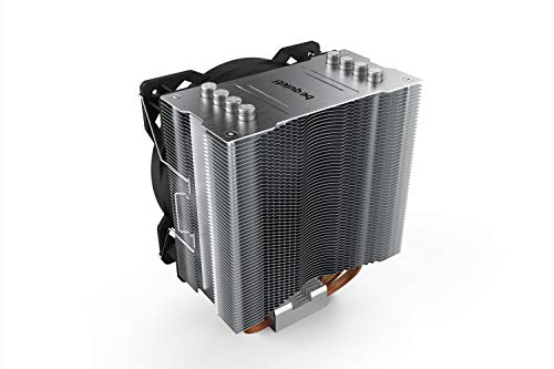 be quiet! Pure Rock - ventilador de CPU TDP de 150 W en aluminio cepillado con tecnología HDT