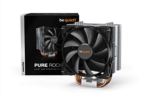 be quiet! Pure Rock - ventilador de CPU TDP de 150 W en aluminio cepillado con tecnología HDT