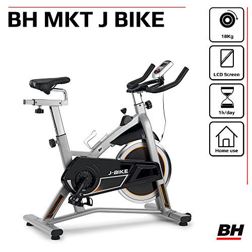 BH Fitness J-Bike H9135RF - Bicicleta Ciclismo Indoor - 18 Kg Volante inercia - Ideal para iniciación