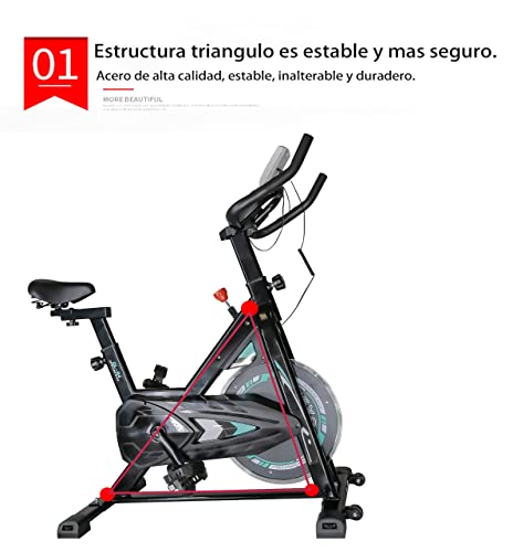 Bicicleta estática Spinning Bicicleta Profesional para Uso domestico Bici Ejercicio Gym Casa
