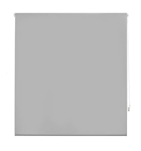Blindecor Ara Estor enrollable translúcido liso, Gris plata, 160 x 175 cm, Manual