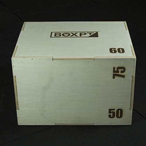 BOXPT Cajón Pliométrico en Madera 50/60/75 cm